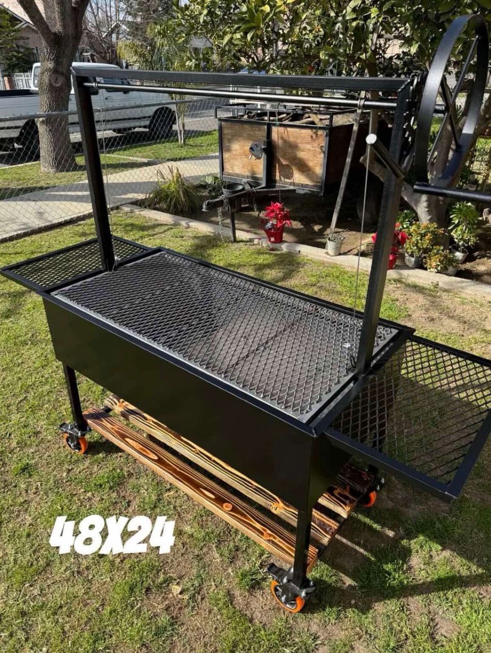 Charcoal BBQ Grill 48x24