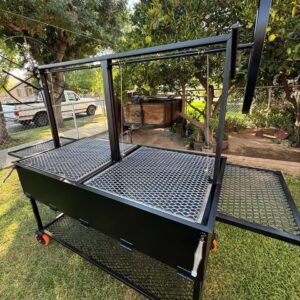 Charcoal BBQ Grill Dual Grate Pit