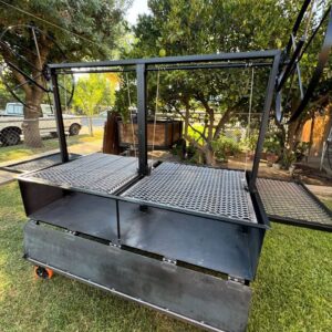 Charcoal BBQ Grill Dual Grate Pit