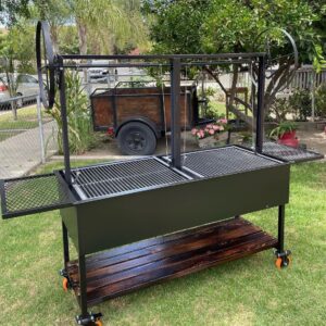 Charcoal BBQ Grill Dual Grate